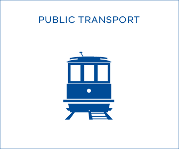 Icon showing public transport