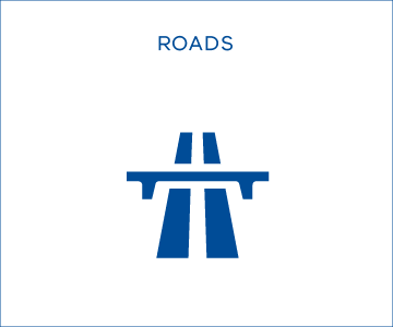 Icon showing roads